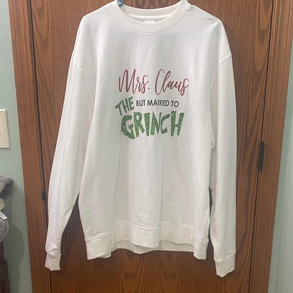 White Graphic Women's Christmas Sweater